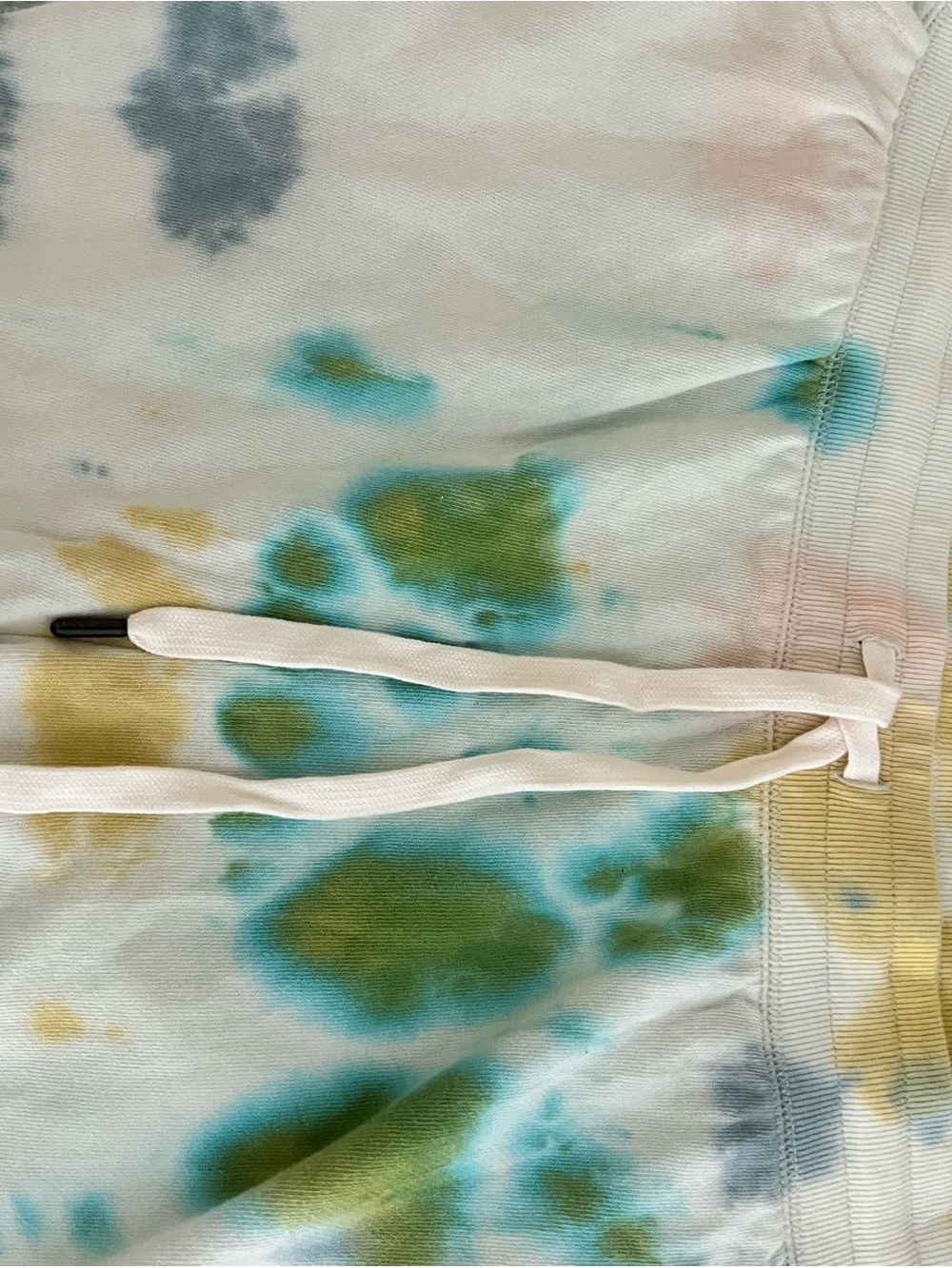 NWT Old Navy Tie-Dye Track Joggers in Cream, Green, Yellow Women’s Size XL tall. - Picture 6 of 6